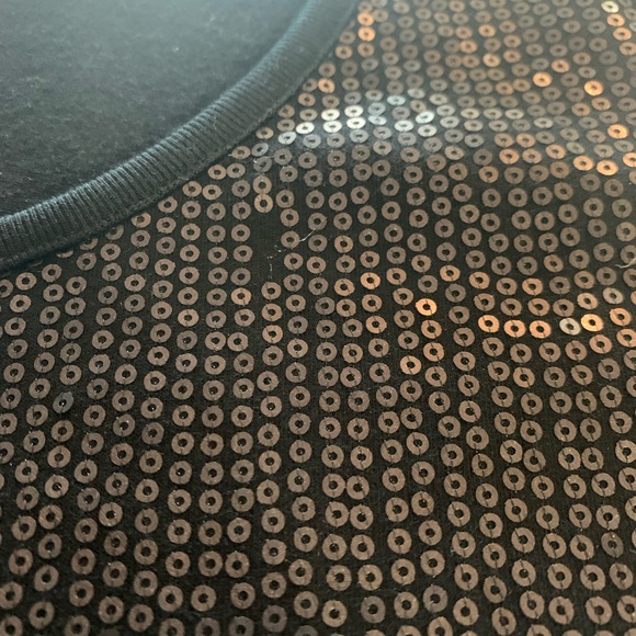 Chicos Black Sequin Tank Size 2/Large 12 - Picture 4 of 7